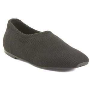 AEROSOLES Sz 8 Sweater Knit Flats Slip ons Black